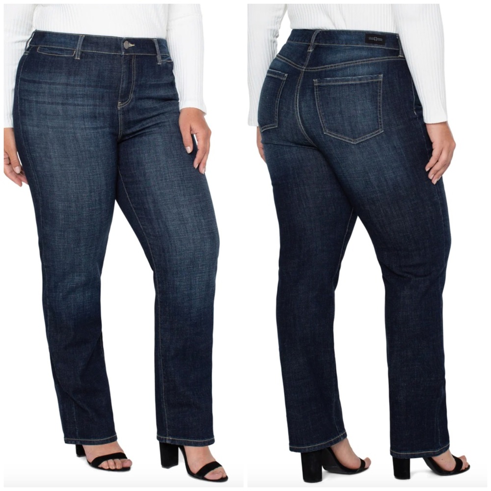 Liverpool Jeans Company Dark Indigo Straight Leg Women's Jeans